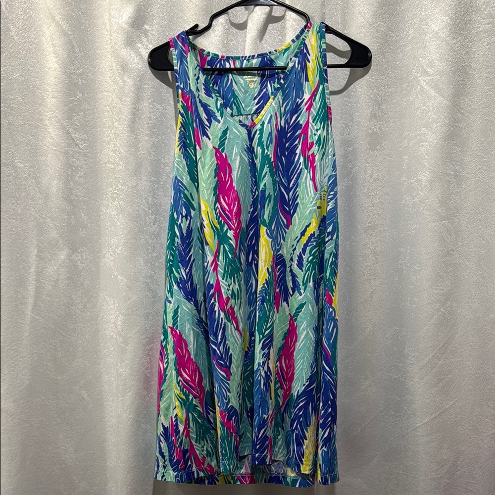 Lilly Pulitzer Blue and Pink Sleeveless Sundress